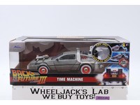 Time Machine DeLorean Die-Cast Back to the Future Part III Jada 1:24 NEW