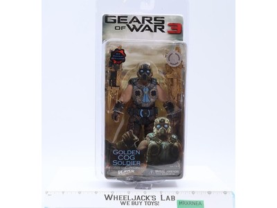 Golden Cog Soldier Gear of War 3 2012 NECA Action Figure NEW SEALED