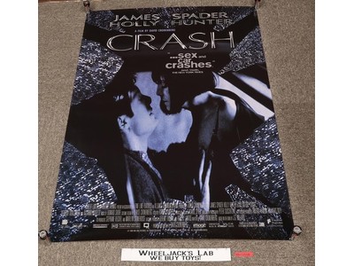 Crash James Spader 1996 Rolled Movie Poster Video Rental Store Promo 40 x 27