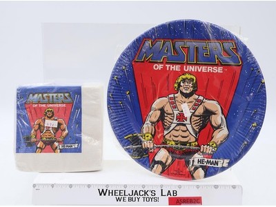 He-Man Masters of the Universe Party Plates and Napkins 1983 Mattel NEW SEALED
