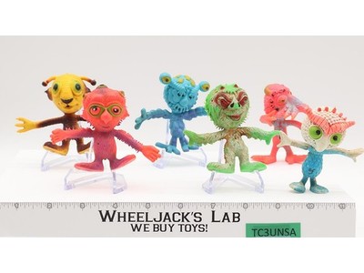 Lot of 6 Outer Terrestrial Creatures 1988 Marty Toys Rubber Monsters Aliens