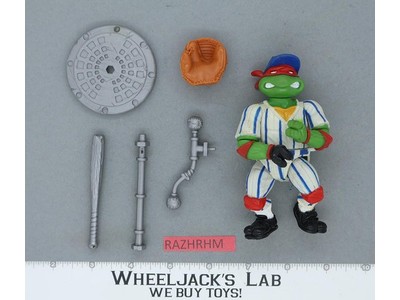 Grand Slammin' Mike 100% Complete Teenage Mutant Ninja Turtles TMNT 1991 Vintage