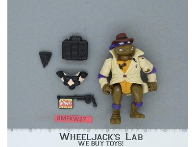 Don the Undercover Turtle 100% Complete TMNT Playmates 1990 Vintage Figure
