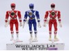 Lot of 3 Power Rangers 1993-94 Red Pink Blue Karate 8" Bandai Action Figures