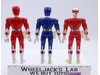 Lot of 3 Power Rangers 1993-94 Red Pink Blue Karate 8" Bandai Action Figures