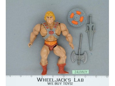 He-Man 100% Complete Masters of the Universe MOTU 1982 Mattel Vintage Figure