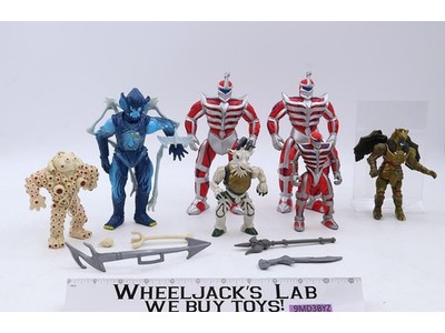 Lot of 7 Evil Space Aliens Goldar Mighty Morphin Power Rangers Bandai Figures