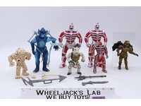 Lot of 7 Evil Space Aliens Goldar Mighty Morphin Power Rangers Bandai Figures