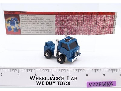 Pipes 100% Complete Mini Vintage 1986 G1 Transformers Hasbro Action Figure