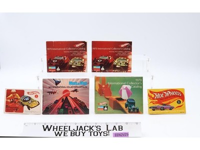 Lot of 6 Hot Wheels Catalogs from 1967 1969 1970 1971 Mattel