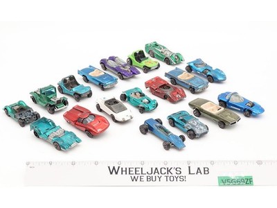 Lot of 18 Redlines Vehicles/Trucks/Cars by Hot Wheels Vintage 1960s/70s Toy Cars