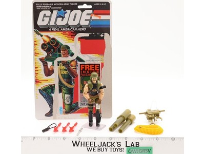 Backblast V1 Complete W/ Cardback 1989 G.I. Joe Hasbro Vintage Action Figure