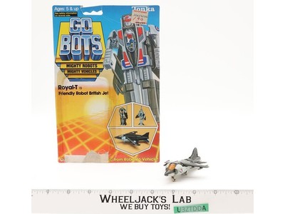 Royal-T Friendly Robot British Jet 100% Complete W/CARD Gobots 1984 Tonka