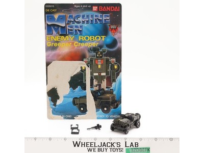 Machine Men Creeper Creeper Enemy Robot COMPLETE W/Card Gobots 1983 UNPUNCHED