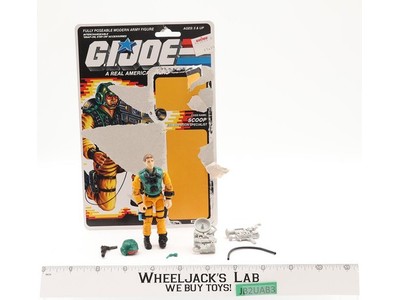 Scoop V1 100% Complete W/ 34 Cardback G.I. Joe 1989 Hasbro Vintage Action Figure