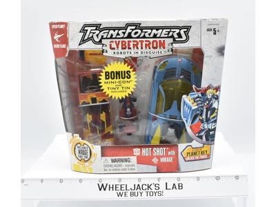 Hot Shot W/Mirage Deluxe Class Cybertron 2005 NEW MISB RID Transformers Hasbro
