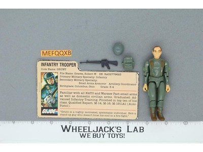 Grunt V1 Straight Arms 100% Complete G.I. Joe 1982 Hasbro Vintage Action Figure