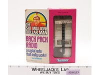 Back Pack Radio Crystal Radio W/ Helmet & Box Six Million Dollar Man 1975 Kenner