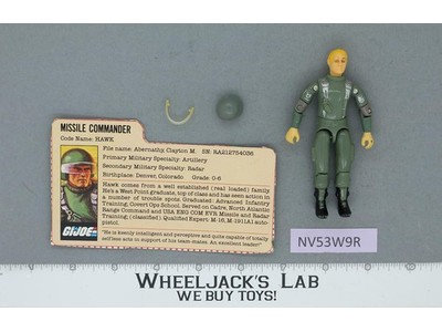 Hawk V1.5 Swivel Arms 100% Complete G.I. Joe 1983 Hasbro Vintage Action Figure