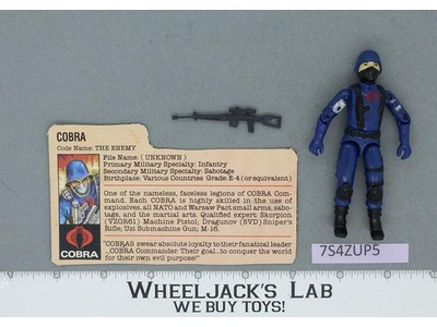Cobra V1.5 Swivel Arms 100% Complete G.I. Joe 1983 Hasbro Vintage Action Figure
