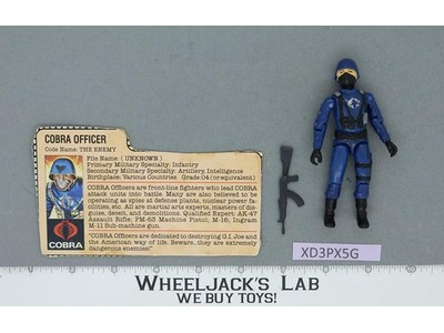 Cobra Officer V1 Straight Arm 100% Complete G.I. Joe 1982 Hasbro Vintage Figure