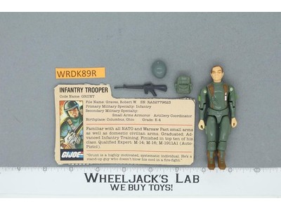 Grunt V1 Straight Arms 100% Complete G.I. Joe 1982 Hasbro Vintage Action Figure