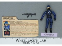 Cobra Officer V1.5 Swivel Arms 100% Complete G.I. Joe 1983 Hasbro Vintage Figure