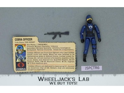 Cobra Officer V1.5 Swivel Arms 100% Complete G.I. Joe 1983 Hasbro Vintage Figure