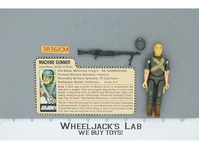 Rock 'N Roll V1 Straight Arm Complete G.I. Joe 1982 Hasbro Vintage Action Figure