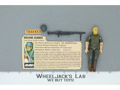 Rock 'N Roll V1.5 Swivel Arm Complete G.I. Joe 1983 Hasbro Vintage Action Figure