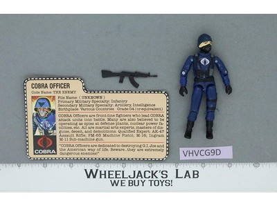 Cobra Officer V1.5 Swivel Arms 100% Complete G.I. Joe 1983 Hasbro Vintage Figure
