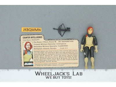 Scarlett V1.5 Swivel Arms 100% Complete G.I. Joe 1983 Hasbro Vintage Figure