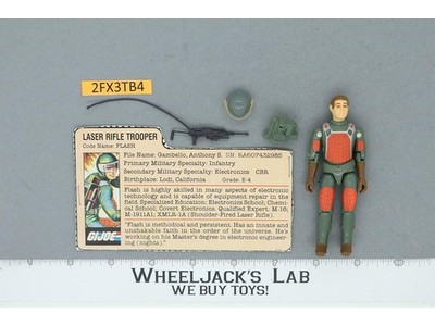 Flash V1 Straight Arm 100% Complete G.I. Joe 1982 Hasbro Vintage Action Figure