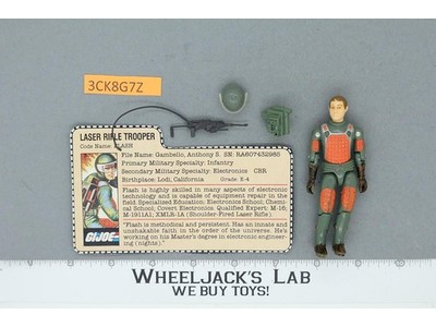 Flash V1 Straight Arm 100% Complete G.I. Joe 1982 Hasbro Vintage Action Figure