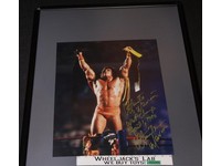 Ultimate Warrior AUTOGRAPHED WWF WWE Wrestling Rolled Poster 20 x 16
