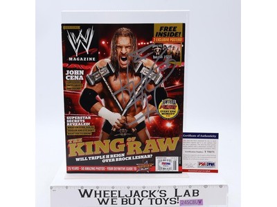 Triple H AUTOGRAPHED WWE Wrestling Magazine August 2012 W/ PSA COA