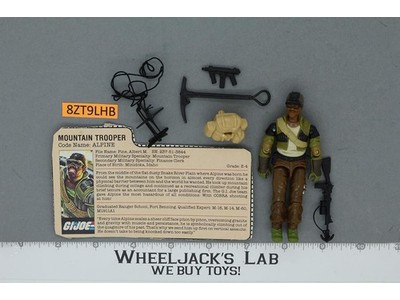 Alpine V1 100% Complete G.I. Joe 1985 Hasbro Vintage Action Figure