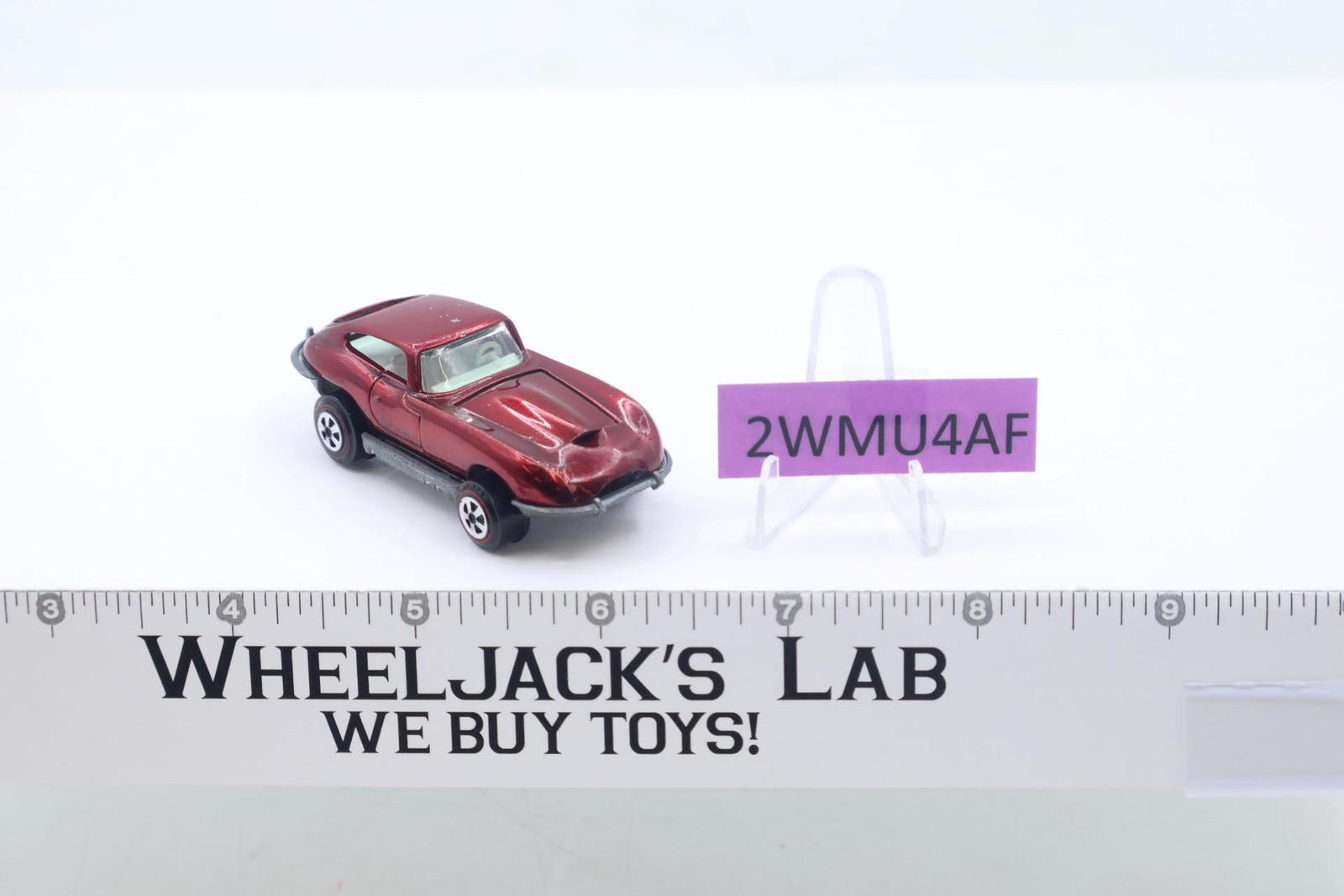 Johnny Lightning Custom XKE Red 1969 Topper Vintage Diecast