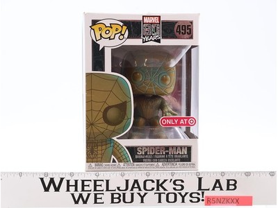 #495 Spider-Man Patina Marvel 80 Years Target Excl. Funko Pop! Vinyl Figure NEW