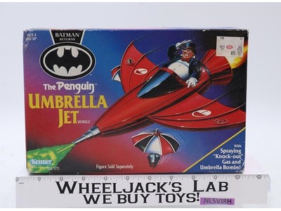 The Penguin Umbrella Jet Batman Returns Kenner 1991 Figure Vehicle NEW SEALED