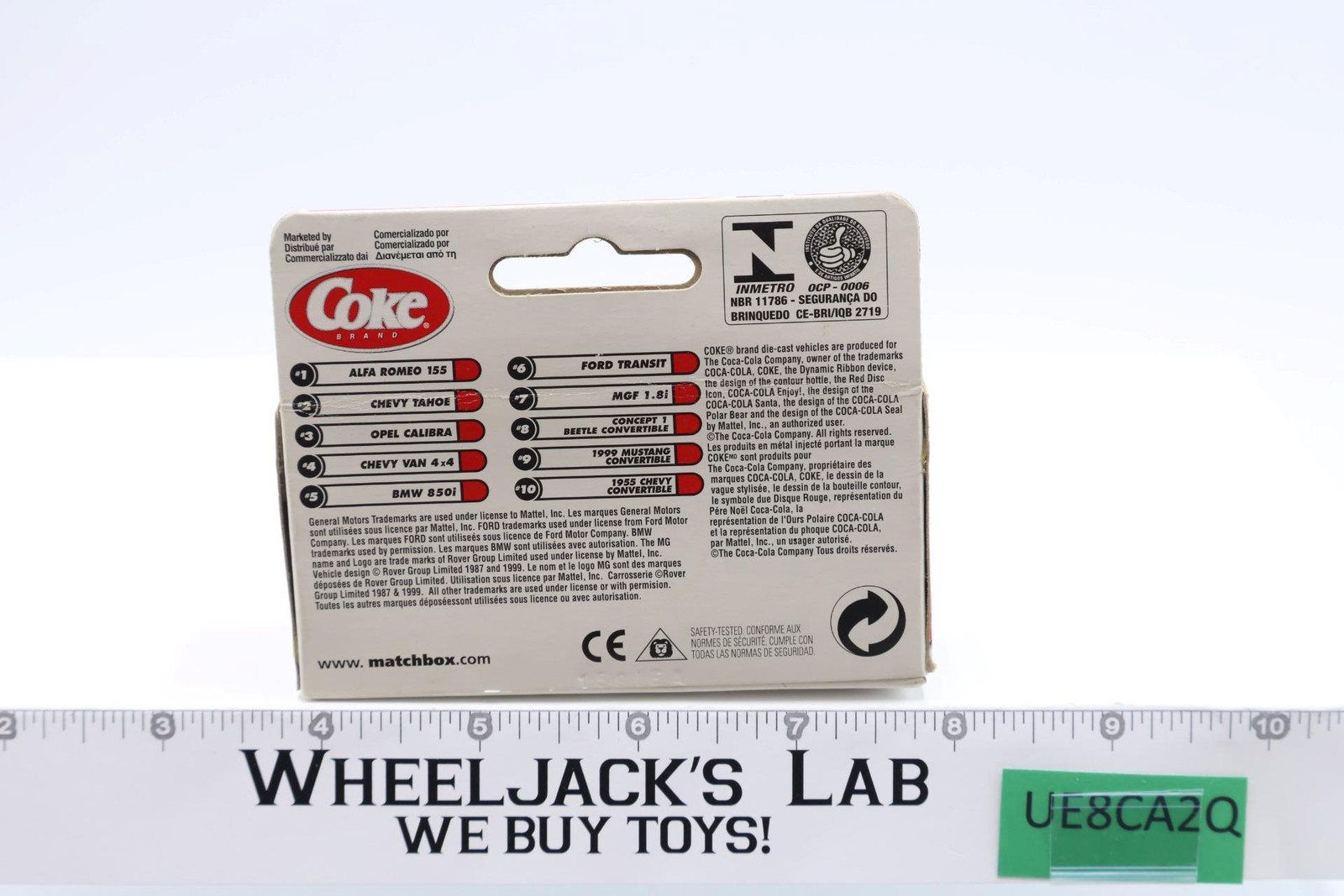 MGF 1.8i Convertible 2000 Matchbox Coca-Cola #92362 Red NEW MISB