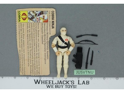 Storm Shadow V1 100% Complete G.I. Joe 1984 Hasbro Vintage Action Figure