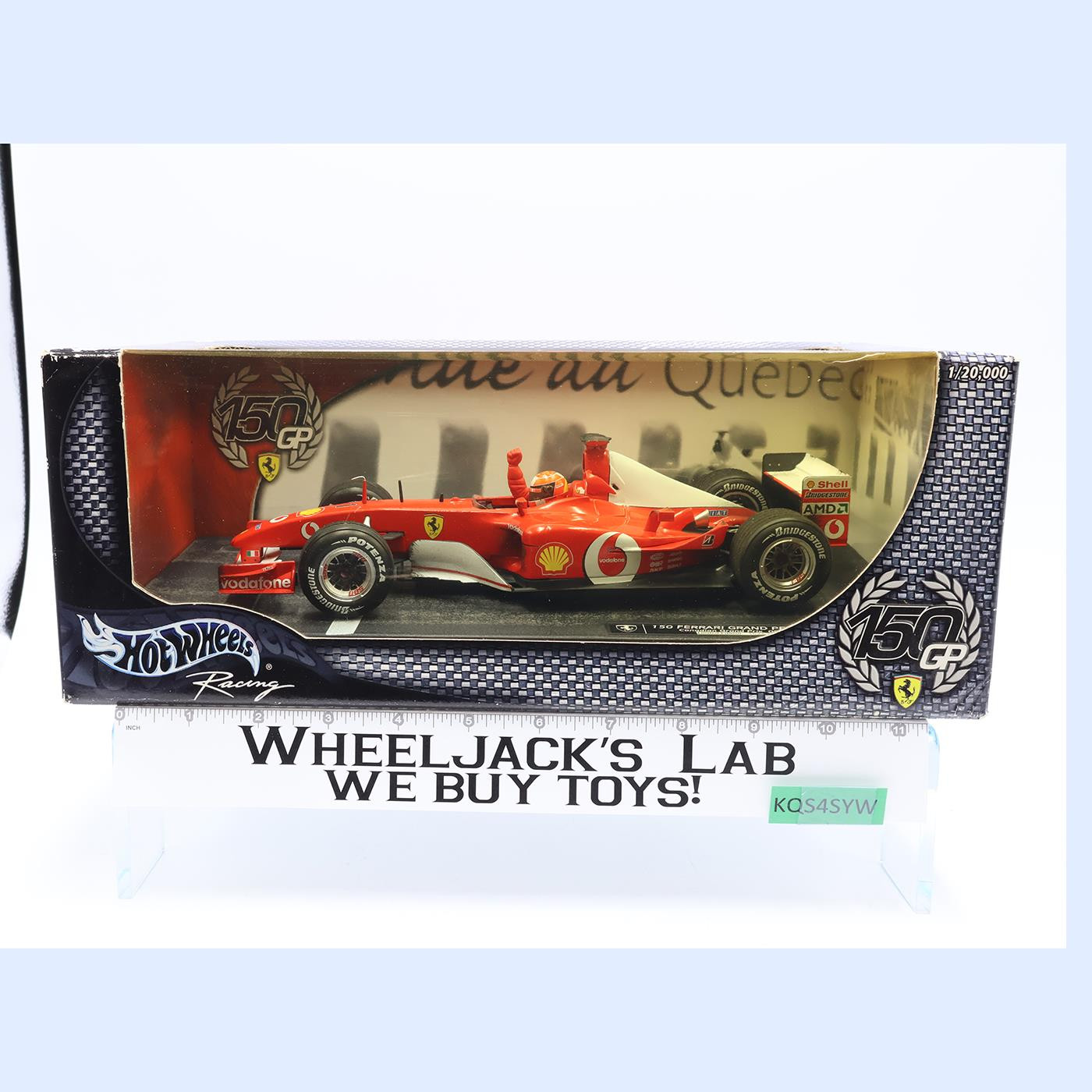 150 Ferrari Grand Prix 2002 Mattel Hot Wheels Racing 1:18 Limited Edition