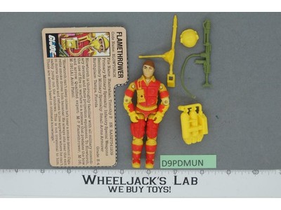 Blowtorch V1 100% Complete G.I. Joe 1984 Hasbro Vintage Action Figure