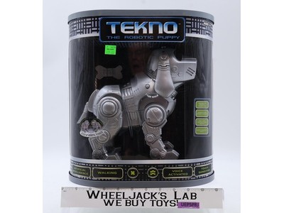 Tekno The Robotic Puppy Dog SILVER 2000 Manley Toy Quest NEW MISP SEALED
