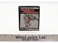 Hot Spot Action Figure Vintage Instruction Manual 1986 Hasbro G1 Transformers