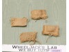 Lot of 4 Combat Sandbags Unmarked Brand 12" 1:6 Joe Ken West Accessory Set