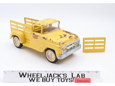 Tonka Yellow Classic Stake Farm Pickup 1962 Pressed Steel Vehicle Vintage