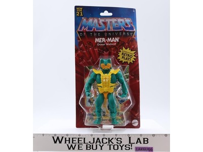Mer-Man Masters of the Universe 2020 Mattel Action Figure NEW MOSC SEALED