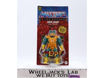 Mer-Man Masters of the Universe 2021 Mattel Action Figure NEW MOSC SEALED